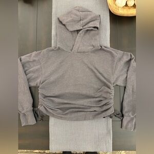 Aerie Charcoal Knit Hoodie